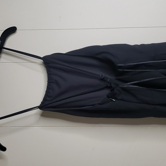 1. State Open Back Halter Wide Leg Jumpsuit Small Black - Picture 5 of 9